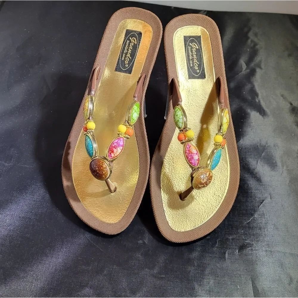 GRANDCO SANDAL WITH BEADS - Picture 4 of 13